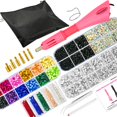 thumbnail image 2 of Bedazzler Kit with Rhinestones, Hotfix Rhinestones Applicator Tool Gun, Bedazzle Kit for Clothing, Clothes, Fabric, Wood, Leather, Paper - 5200 Pcs Hot Fix Crystals, 2 of 6