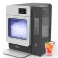 thumbnail image 1 of VECYS Nugget Ice Maker W/ Side Water Tank, 33LBS/Day Self-Cleaning, Grey, 1 of 7