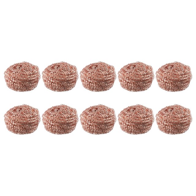 10PCS Copper Metal Wire Sponge Ball Iron Tip Nozzle Cleaner Slag Remover Tool