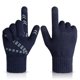 thumbnail image 1 of Guantes completos de punto Billuyoard para hombre y mujer guantes térmicos a prueba de viento para ciclismo con pantalla táctil de hilo Azul, 1 of 6