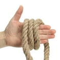 thumbnail image 4 of Unique Bargains 3/4 Inch 14.8 Feet Jute Rope Natural Manila Rope 4 Strand Twisted Thick Heavy Twine Rope, 4 of 5