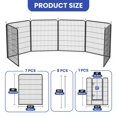 thumbnail image 6 of ModFusion Heavy Duty 40" Dog Playpen - 8 Panel Foldable Metal Puppy Exercise Pen with Doors for Indoor & Outdoor Use, 6 of 7