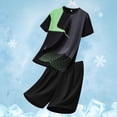 thumbnail image 2 of CHUMUD Athletic Outfits Sets for Men Shorts and Short Sleeve T Shirts Running Dry Fit Mesh Gym Clothes Workout Outfit (Avail in Big & Tall), 2 of 6