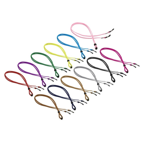 Correa para gafas Uxcell ajustable, soporte para gafas, retentor de gafas de sol para hombres y mujeres, 12 colores, paquete de 12