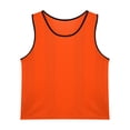 thumbnail image 5 of Manyakai Men's Breathable Mesh Bodybuilding Tank Top Round Neck Sleeveless Sport Top Stretchy Orange L, 5 of 7