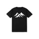 thumbnail image 1 of Men Round Neck Short Sleeve Mountain Print Black Tee Casual Daily Wear, For Friends, 1 of 7