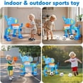 thumbnail image 2 of Canasta interactiva de baloncesto y portería de fútbol para niños pequeños GMAOPHY, 2 of 7