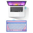 thumbnail image 4 of Teclado Inalámbrico  Teclados Recargables con Ergonomía Teclado Silencioso Ultradelgado para Tabletas Portátiles Teléfonos PC ANGGREK Otros, 4 of 8