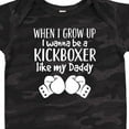 thumbnail image 4 of Inktastic Kickboxing Future Kickboxer Like Daddy Boys or Girls Baby Bodysuit, 4 of 5