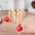 thumbnail image 4 of Juego de bolos educativo, juego de mesa, juego de bolos de mano, bola para niños pequeños, regalo para niñas Feliz Sencillez, 4 of 5