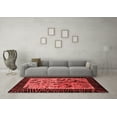 thumbnail image 3 of Ahgly Company Machine Washable Indoor Round Animal Red Modern Area Rugs, 8' Round, 3 of 4