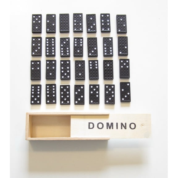 20 NEW DOMINO SETS DOUBLE SIX DOMINOES WITH WOOD BOXES 28 PIECES PER SET