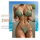 thumbnail image 2 of Traje de baño de dos piezas para mujer, cintura alta, Halter, sólido, Sexy, sin mangas, traje de baño de verano Hugtrwg Para estrenar, 2 of 8