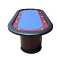 thumbnail image 2 of IDS POKER Texas Hold'em Poker Table For 96 x 43 Inch Oval 10 Players Blue High Speed Racetrack, 2 of 7