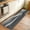 Black Gray White, variant on Orange Navy Blue Ombre Area Rugs 2x3 for Living Room, Abstract Beach Waves Gradient Non Slip Washable Rug Runner, Low Pile Indoor Floor Carpet Mat Bathroom Rugs for Bedroom, Kids Room