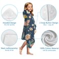 thumbnail image 7 of Pioneer Flower Floral Print Pattern Hooded Bath Towel，50"x30" for Ages 3 To 12 Kids, Quick Dry Lightweight Soft Microfiber Hood Beach Towel Cover Up for Kids, 7 of 7