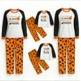 thumbnail image 2 of Halloween Pajama Set Long Sleeves and Pants Two-Piece Set Holiday Pajamas Cute Pumpkin Ghost Spider Skull Print Pajamas Pajamas Unisex Couple Outfit Family Pajamas,Man M, 2 of 6