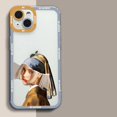 thumbnail image 3 of Great Art Aesthetic David Mona Lisa Clear Phone Case For iPhone 15 14 13 12 11 Pro Max Mini XS X XR SE 2020 7 8 Plus Soft Cover, 3 of 5
