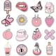 thumbnail image 4 of 50 Uds. De pegatinas de Color rosa, pegatinas impermeables con tema colorido para matraz, botella de agua para portátil, pegatinas de vinilo Vsco rosa estéticas bonitas, 4 of 5
