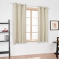 thumbnail image 6 of Deconovo Total Blackout Curtains for Bedroom, Thermal Insulated Panels, Light Beige, 42 x 54 inch, 2 Panels, 6 of 8