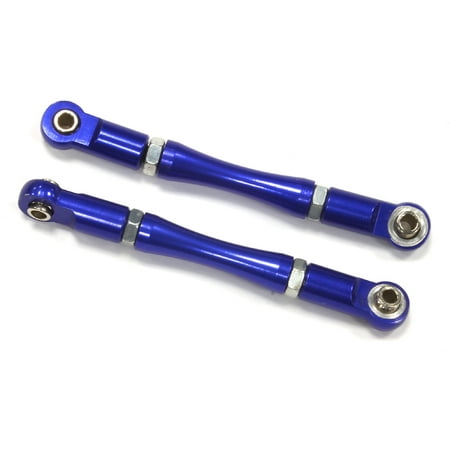 Alloy Steering Links - Integy RC Toy Model Hop-ups T8070BLUE Type II Alloy Steering Links for Traxxas 1/10 Electric Rustler & Slash 2WD