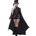 thumbnail image 2 of Disfraces de pareja de vampiros para Halloween, disfraz atractivo y sangriento para hombres y mujeres, uniformes de vampiro Steampunk para mujeres, condesa de sangre, 2 of 3