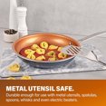 thumbnail image 3 of GOTHAM STEEL Frying Pan Set, 2 Piece Nonstick Ceramic Copper Fry Pans Set, 8.5” & 9.5” Non Stick Skillet, 3 of 5