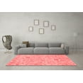 thumbnail image 3 of Ahgly Company Machine Washable Indoor Rectangle Abstract Red Modern Area Rugs, 8' x 10', 3 of 4