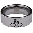 thumbnail image 2 of Buck and Doe Fish Hook Tungsten Carbide Ring, 2 of 9