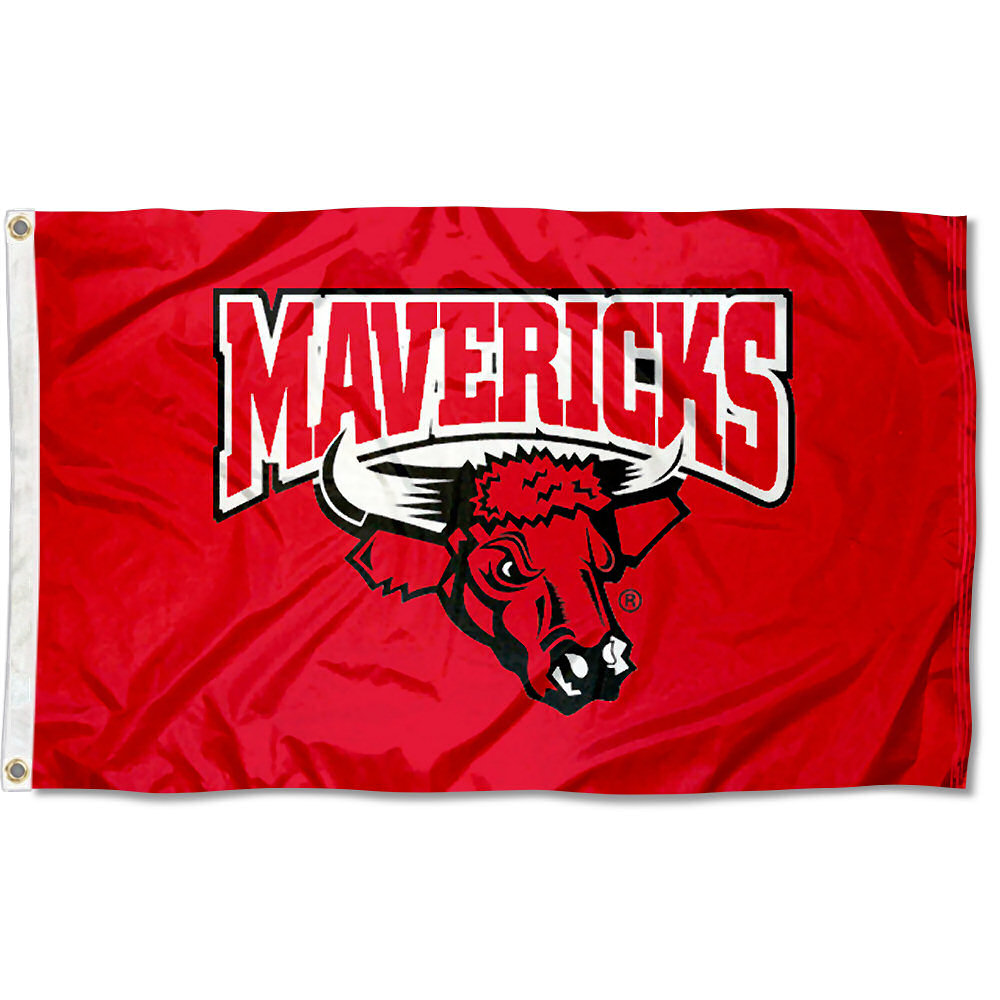 Nebraska Omaha Mavericks Red 3' x 5' Pole Flag