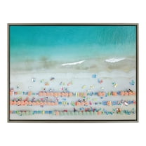 Kate and Laurel Beach Framed Painting, 28 in x 38 in