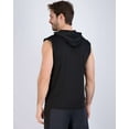 thumbnail image 3 of Real Essentials 3 Pack: Mens Dry-Fit Active Hooded Tank Top - Workout Sleeveless Hoodie Drawstring (Available in Big & Tall), 3 of 7