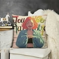 thumbnail image 2 of YINGXI  Motivational Quote Today I Choose Happy Throw Pillow Case, Inspirational Gifts for Teens Kids,Colorful Word Art Decorative Linen Cushion Cover for Sofa Couch Bed 24x24in, 2 of 5