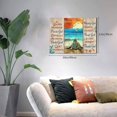thumbnail image 3 of Sea Turtle Wall Art Inspirational Quotes Pictures Wall Decor Beach Ocean Sunset Canvas Painting Prints Coast Scenery Artwork Modern Home Decoration Framed for Living room Bedroom Bathroom Office, 3 of 7