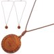 thumbnail image 1 of Jewelry Wooden Bases Oval Pendant Base Brown Wood Material for Pendant Making 3Pcs, 1 of 4