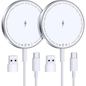 ETEPEHI 2-Pack Magnetic Wireless Charger for iPhone & AirPods