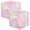 Chromatic Tie Dye-2, variant on Fabric Closet Organizer Cubes Violet 2 Pack Storage Bins