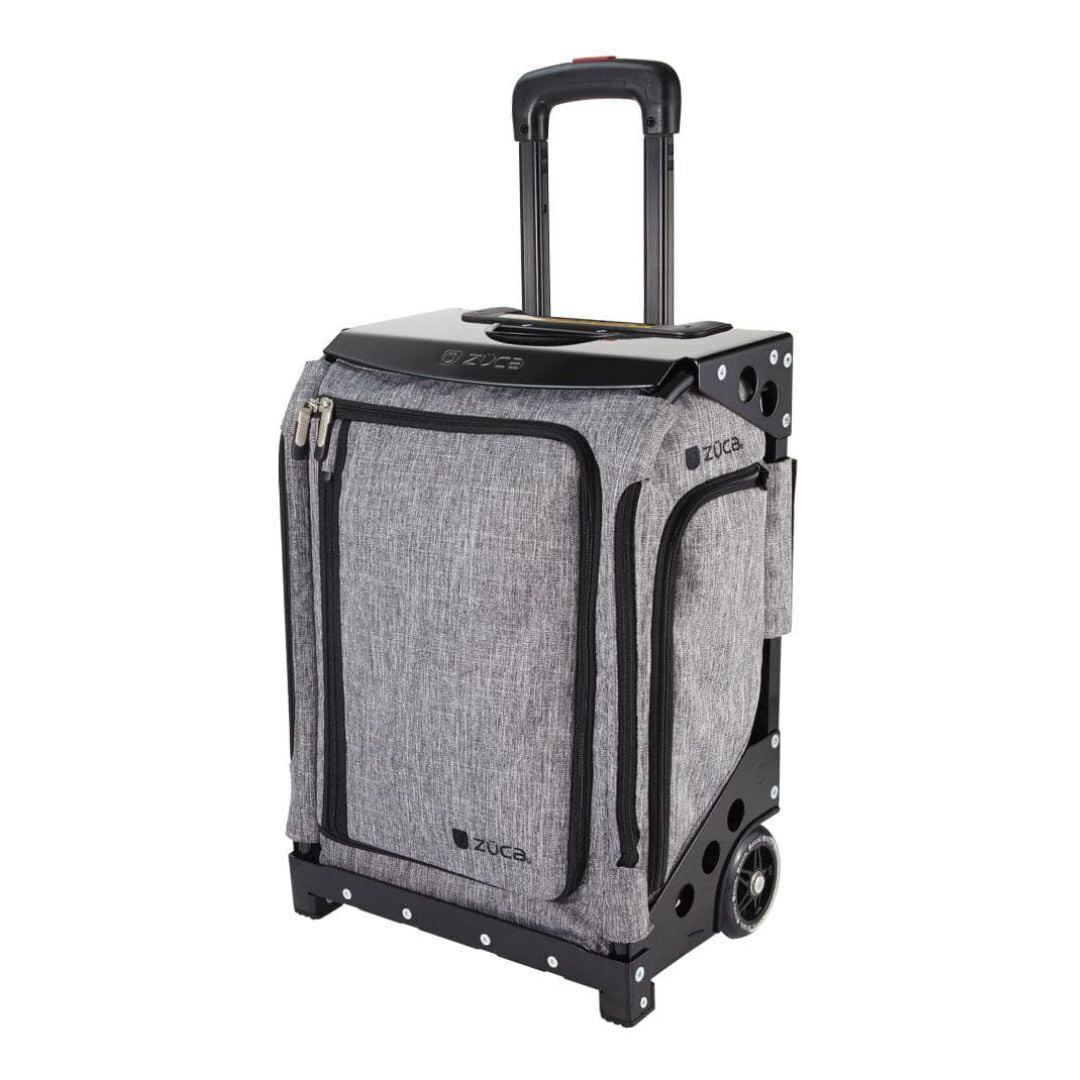 Zuca Navigator TSA-Compliant Carry-On Luggage with 41-Inch Telescoping Handle and 4-Inch Polyurethane Wheels (Charcoal-Gray with Black Frame)