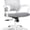 Grey-fabric, variant on Office Desk Computer Chair Ergonomic Mesh Gaming Mid Back Seat with Comfy Lumbar Support Adjustable Height Swivel for Home Task (Blue)