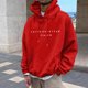 thumbnail image 3 of MHFRRA Sudadera con Capucha para Hombre, Holgada, de Manga Larga, con Estampados Delanteros y Traseros, para Uso Diario Informal En Otoño E Invierno Rojo, 3 of 5