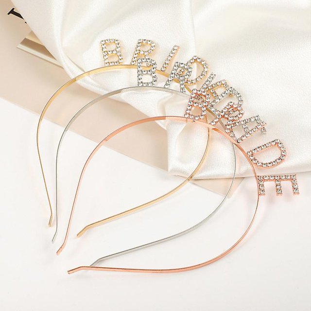 Rhinestone novia diadema elegante novia corona despedida de soltera diademas (yu-1)