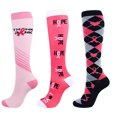 thumbnail image 1 of 3 4 6 pares de calcetines de compresión para mujer y hombre, 20 30 mmHg, calcetines de compresión navideños, 1 of 5