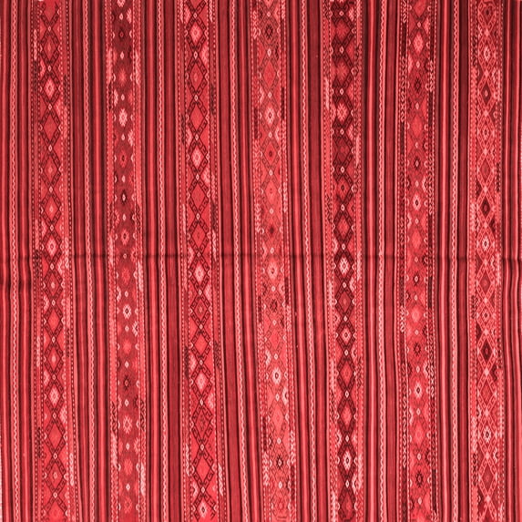 Ahgly Company Indoor Square Oriental Red Traditional Area Rugs, 4' Square