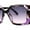 Purple Tortoise Purple, variant on Square Mod Designer Chic Plastic Fashion Butterfly Sunglasses Black Smoke
