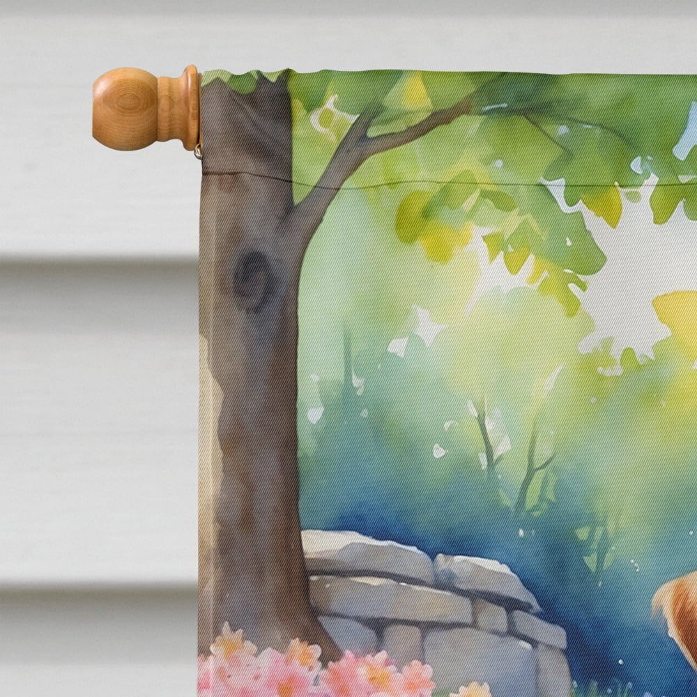 Norfolk Terrier Spring Path House Flag 28 in x 40 in