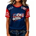 thumbnail image 3 of Domzest 2026 Soccer Cup Fan Jersey for Women Short Sleeve Country Football Shirt USA World Soccer Flag Printed & Soccer Graphic T Shirts Dark Blue 3XL, 3 of 4
