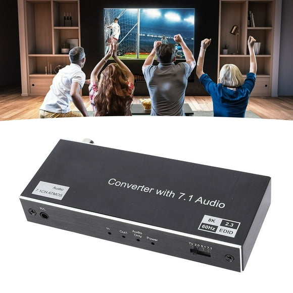 8K HD Multimedia Interface Multiviewer Switch Splitter, Seamless HD Multimedia Interface Multi Viewer Switch 1 in 2 Out with IR Remote, 4K 120Hz for Security Cameras, HDTV, PC, Projectors