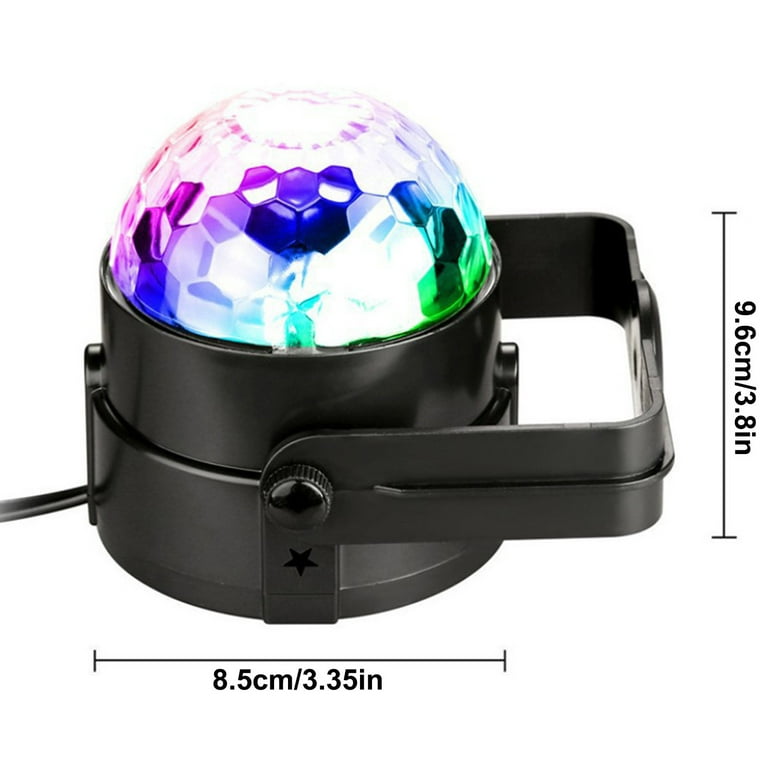 Party Lights,SOLMORE Disco Ball Disco Lights DJ Light Strobe Lamp Stage  Strobe Effects Sound Activated Party Lights for Home Room Dance Parties  Birthday Bar Karaoke Xmas Wedding Show Club Pub 