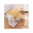 thumbnail image 3 of Isla de Cocina con Ruedas y Almacenamiento, Gabinete con Hoja Abatible, Carrito de Cocina Rodante con Manija para Toallas, Mesa Auxiliar Portátil para Cocina, 3 of 4