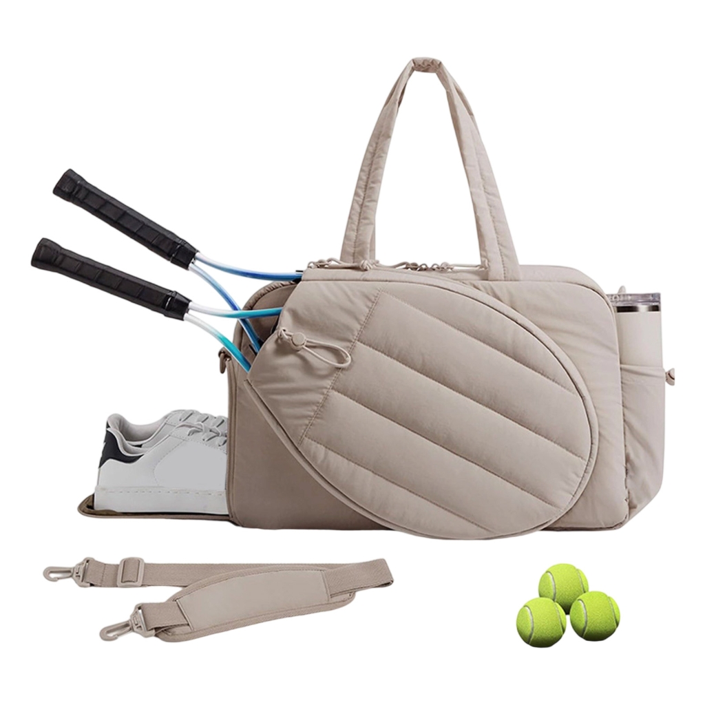 Tennis Backpack For Women Men Lightweight Design With 2 Racket Compartments, Adjustable Straps & Shoe Storage